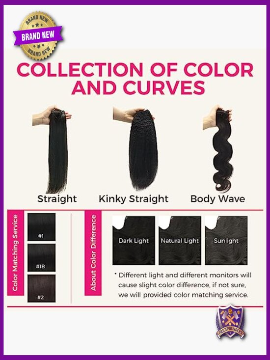 14in 7pcs 120g Clip in Hair Extensions Real Human Hair Body Wave